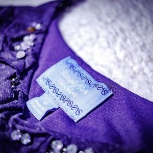 Vera Wang Purple Dress
